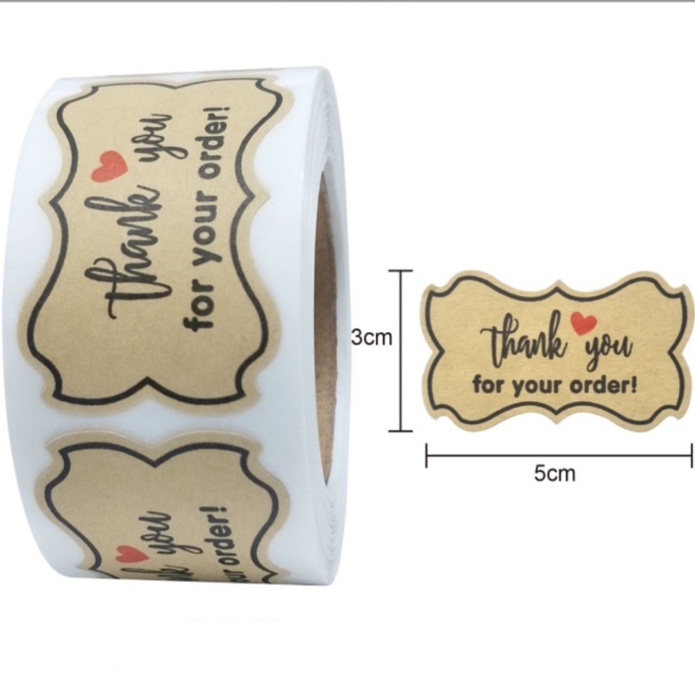 250 Thank You Stickers